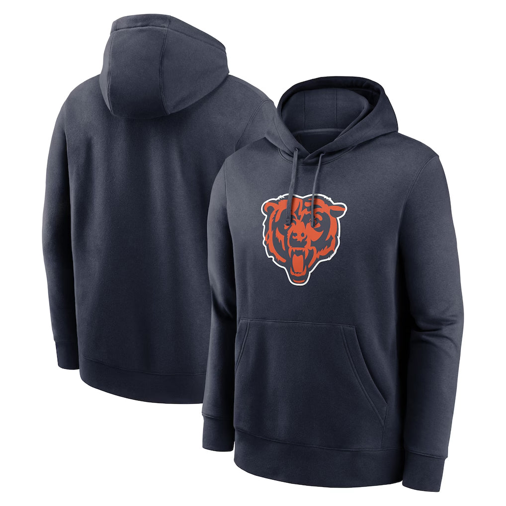 Punc C.Bears Navy Salute to Service Pullover Hoodies Limited Blank Player Stitched Jerseys