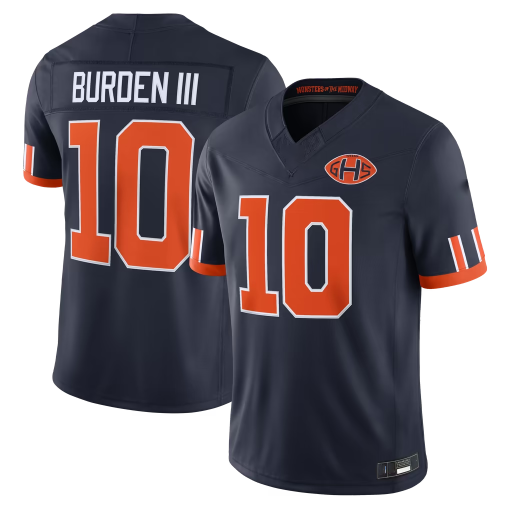 Punc C.Bears #10 Luther Burden III Navy 2026 Rivalries Collection Limited Stitched Jerseys