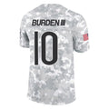 Punc C.Bears #10 Luther Burden III Player Arctic Camo Salute to Service Limited Stitched Jerseys