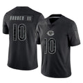 Punc C.Bears #10 Luther Burden III Player Black REFLECTIVE Limited Game Stitched Jerseys