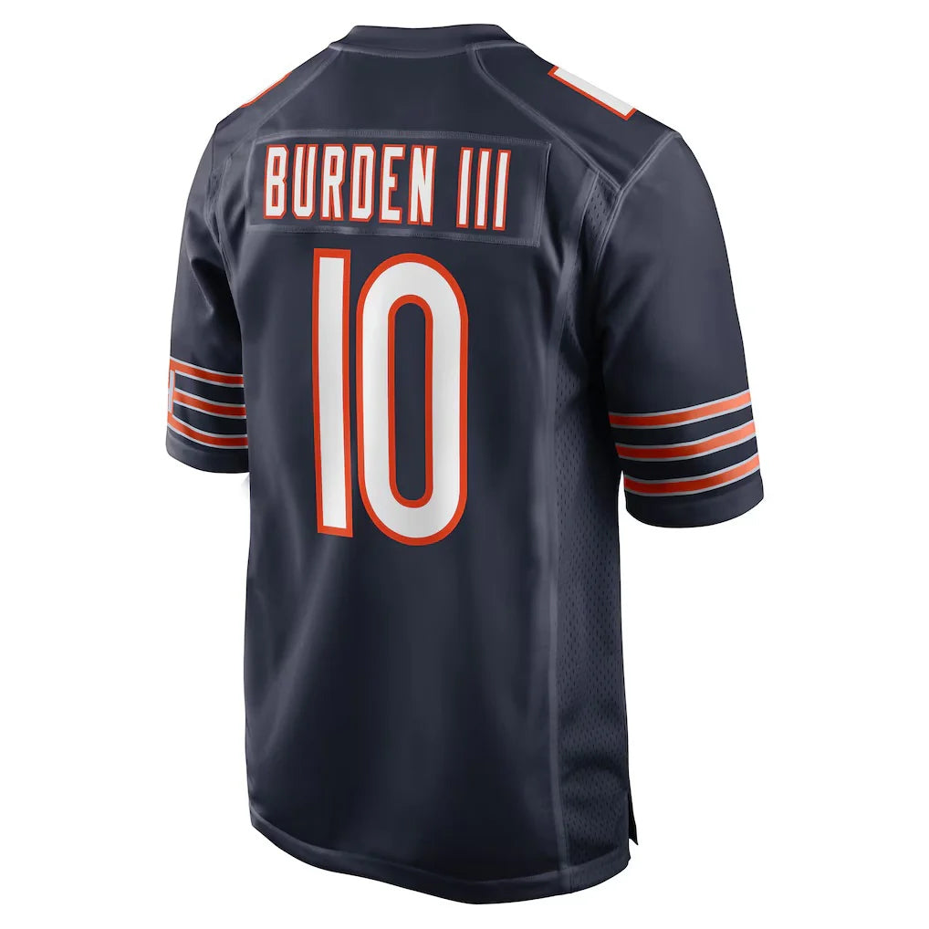 Punc C.Bears #10 Luther Burden III Player Navy Home Game Stitched Jerseys