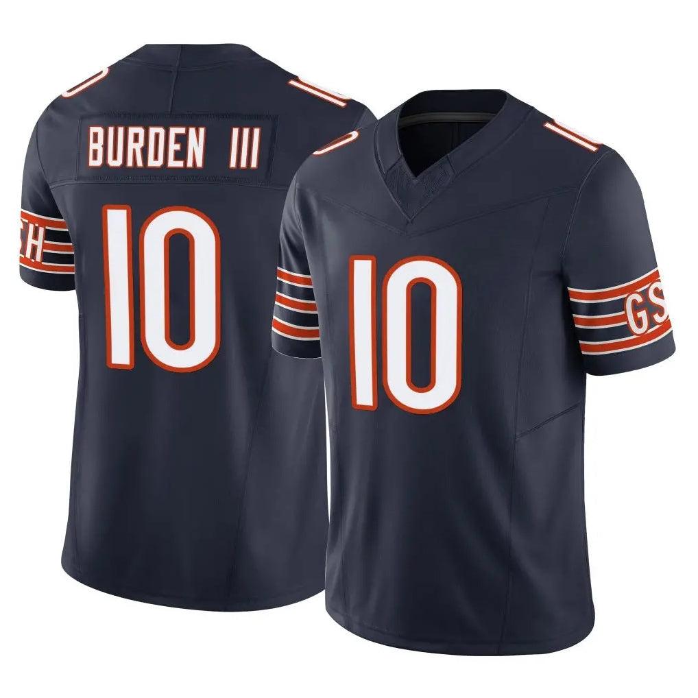 Punc C.Bears #10 Luther Burden III Player Navy Vapor F.U.S.E. Limited Home Game Stitched Jerseys