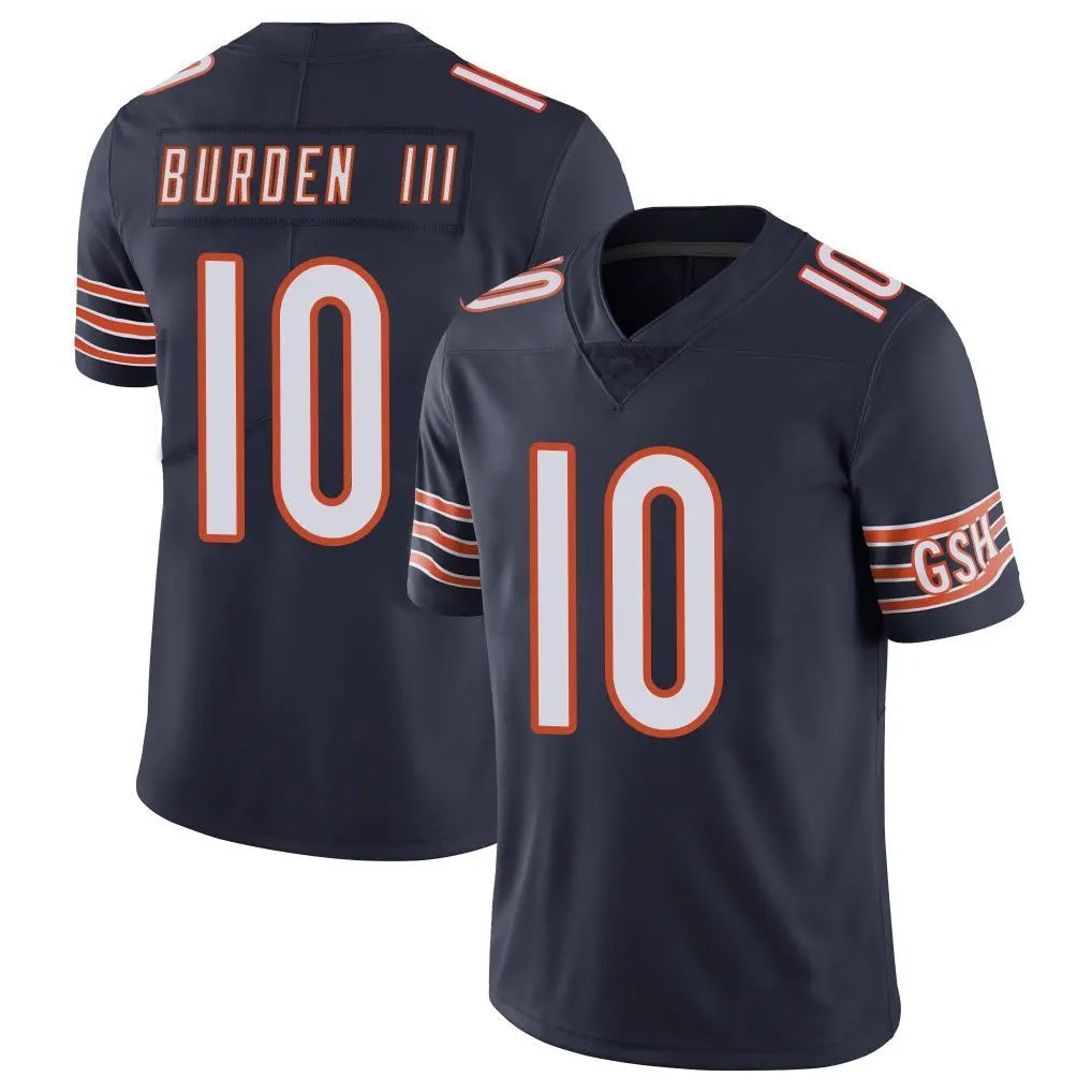 Punc C.Bears #10 Luther Burden III Player Navy Vapor Untouchable Limited Home Game Stitched Jerseys