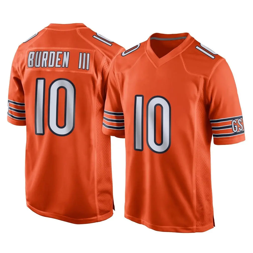 Punc C.Bears #10 Luther Burden III Player Orange Home Game Stitched Jerseys