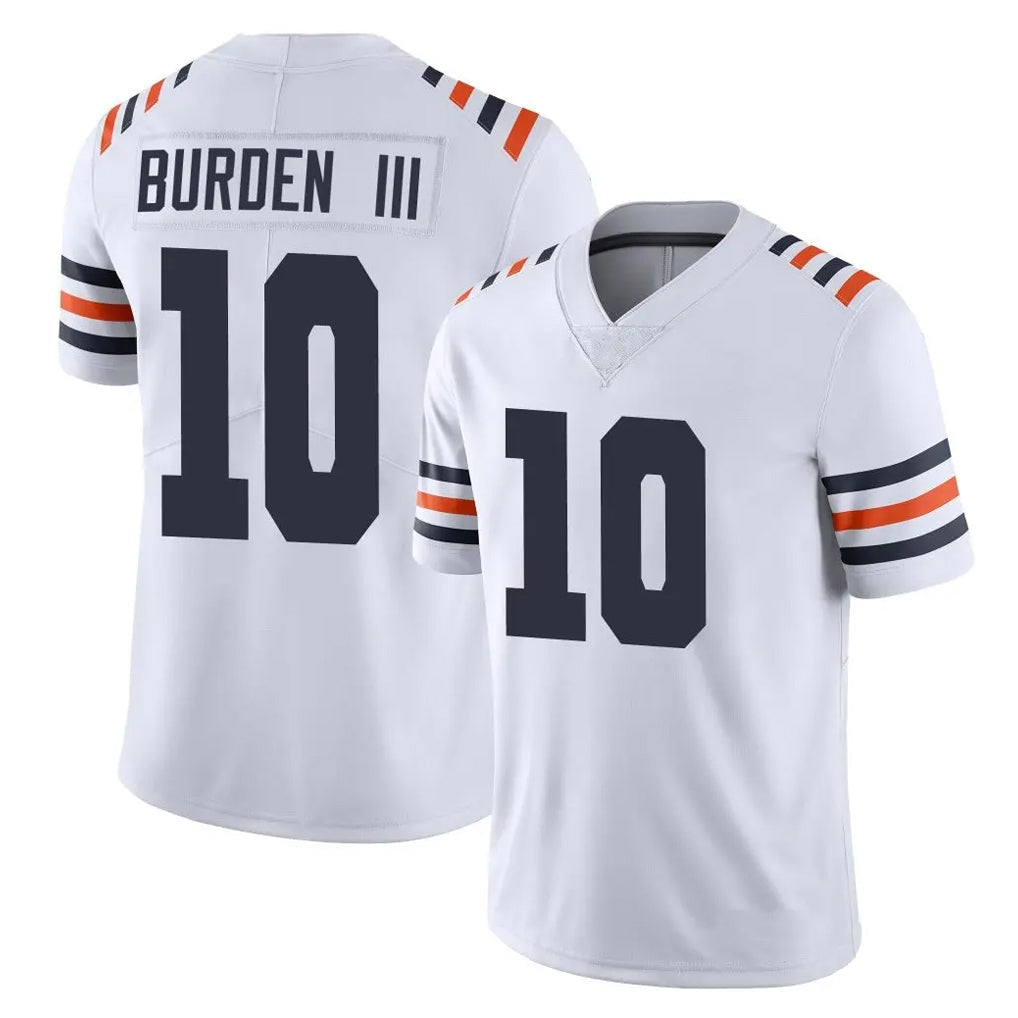 Punc C.Bears #10 Luther Burden III Player White Classic Vapor Limited Home Game Stitched Jerseys