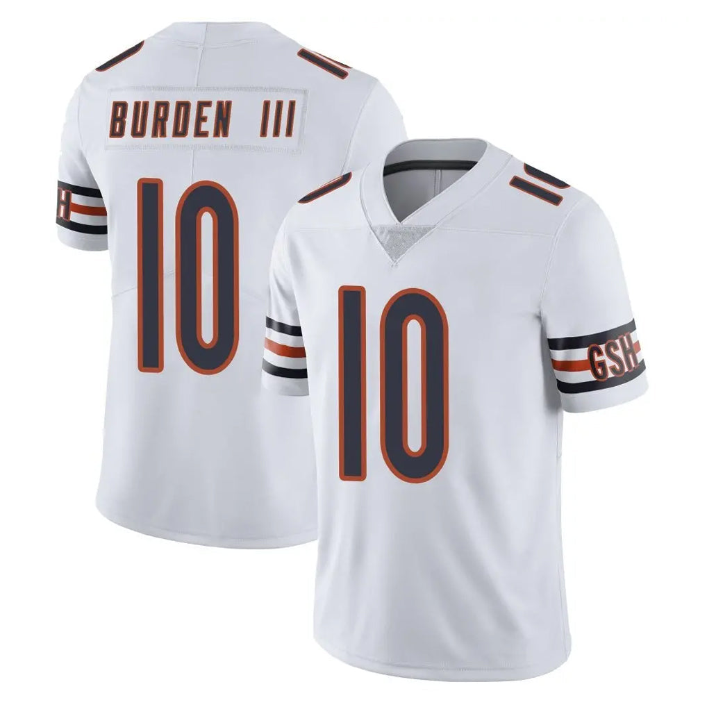 Punc C.Bears #10 Luther Burden III Player White Vapor Untouchable Limited Home Game Stitched Jerseys