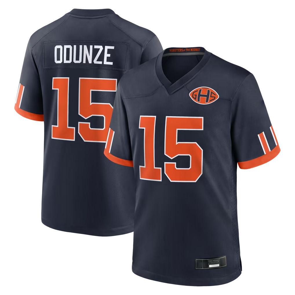 Punc C.Bears #15 Rome Odunze Navy 2026 Rivalries Collection Game Stitched Jerseys
