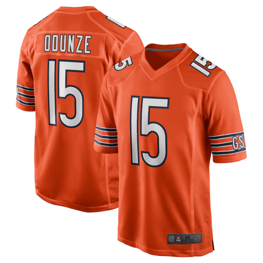 Punc C.Bears #15 Rome Odunze Orange Player Game Stitched Jerseys
