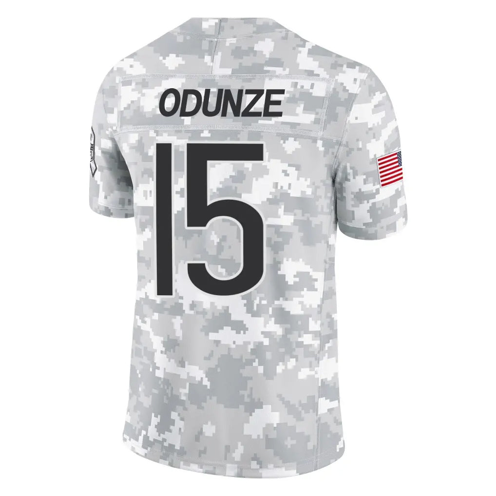 Punc C.Bears #15 Rome Odunze Player Arctic Camo Salute to Service Limited Stitched Jerseys