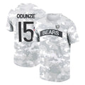 Punc C.Bears #15 Rome Odunze Player Arctic Camo Salute to Service Performance T-Shirt Limited Stitched Jerseys