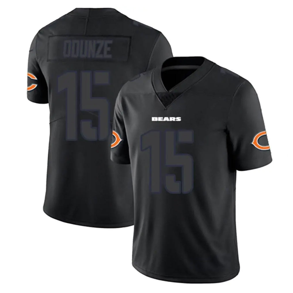 Punc C.Bears #15 Rome Odunze Player Black Impact Limited Game Stitched Jerseys