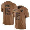 Punc C.Bears #15 Rome Odunze Player Limited Brown Salute To Service Stitched Jerseys