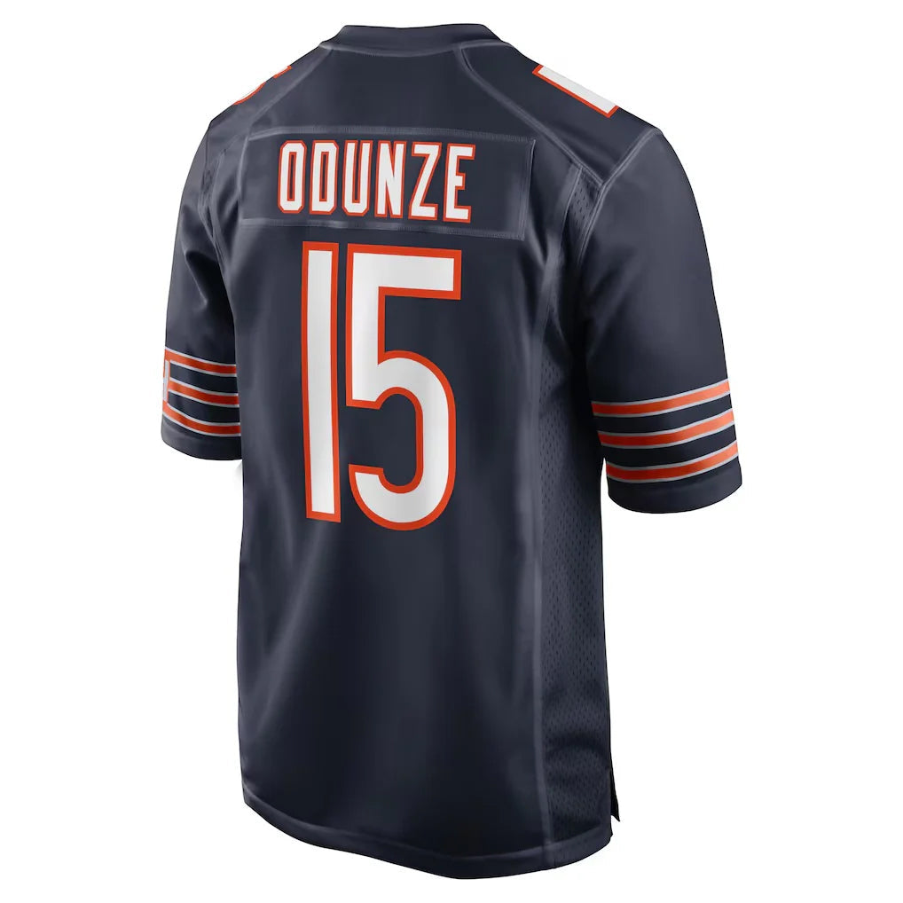 Punc C.Bears #15 Rome Odunze Player Navy Home Game Stitched Jerseys