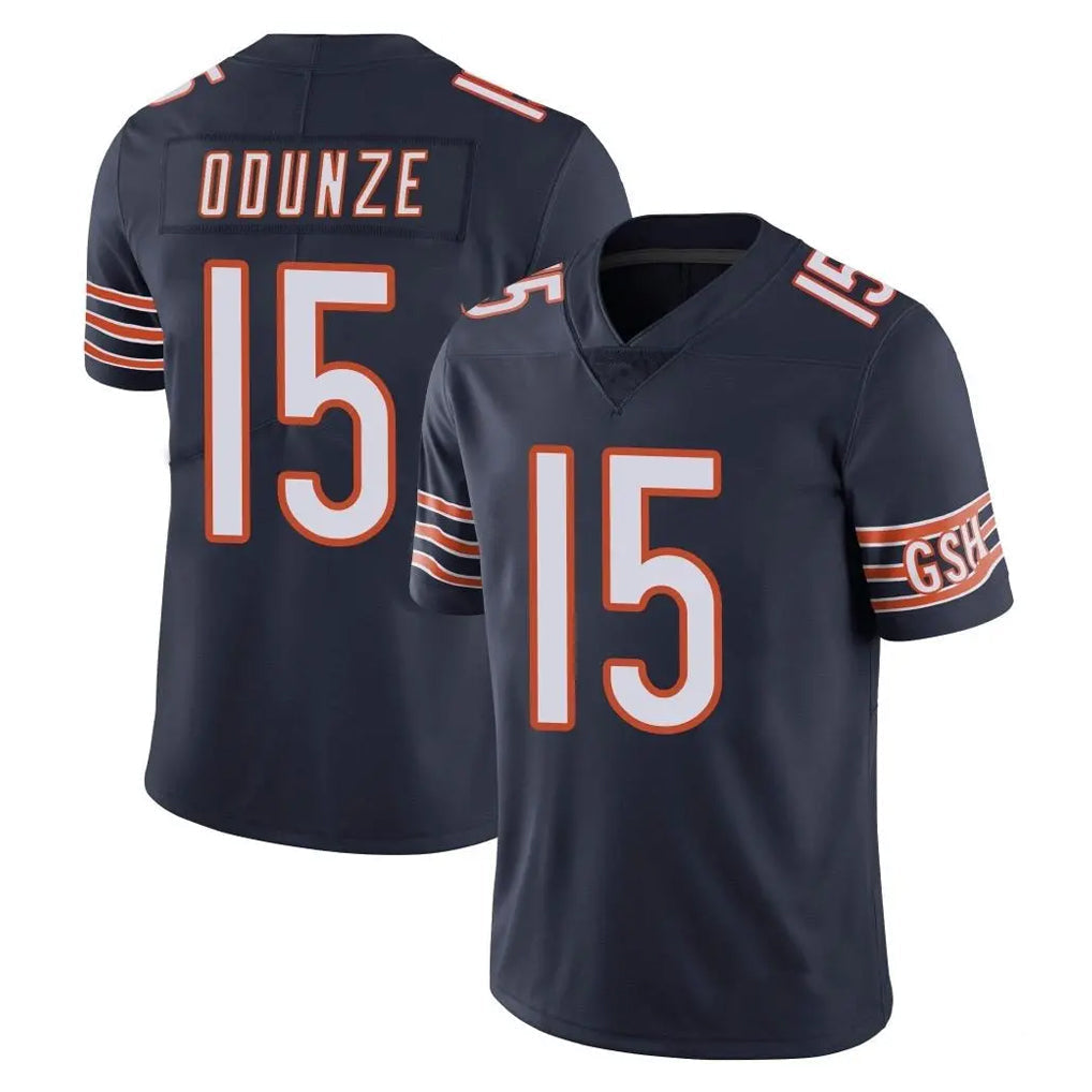 Punc C.Bears #15 Rome Odunze Player Navy Vapor Untouchable Limited Home Game Stitched Jerseys
