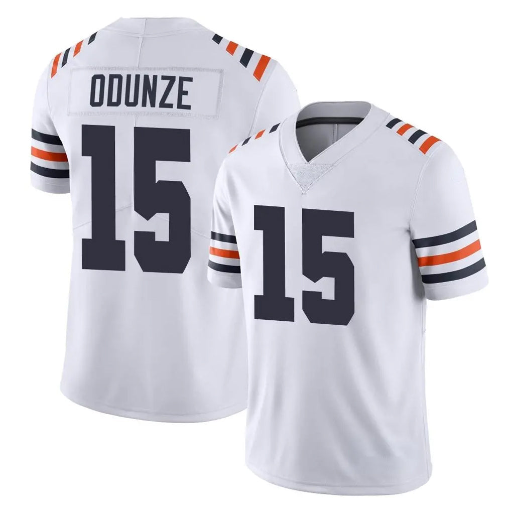 Punc C.Bears #15 Rome Odunze Player White Classic Vapor Limited Home Game Stitched Jerseys