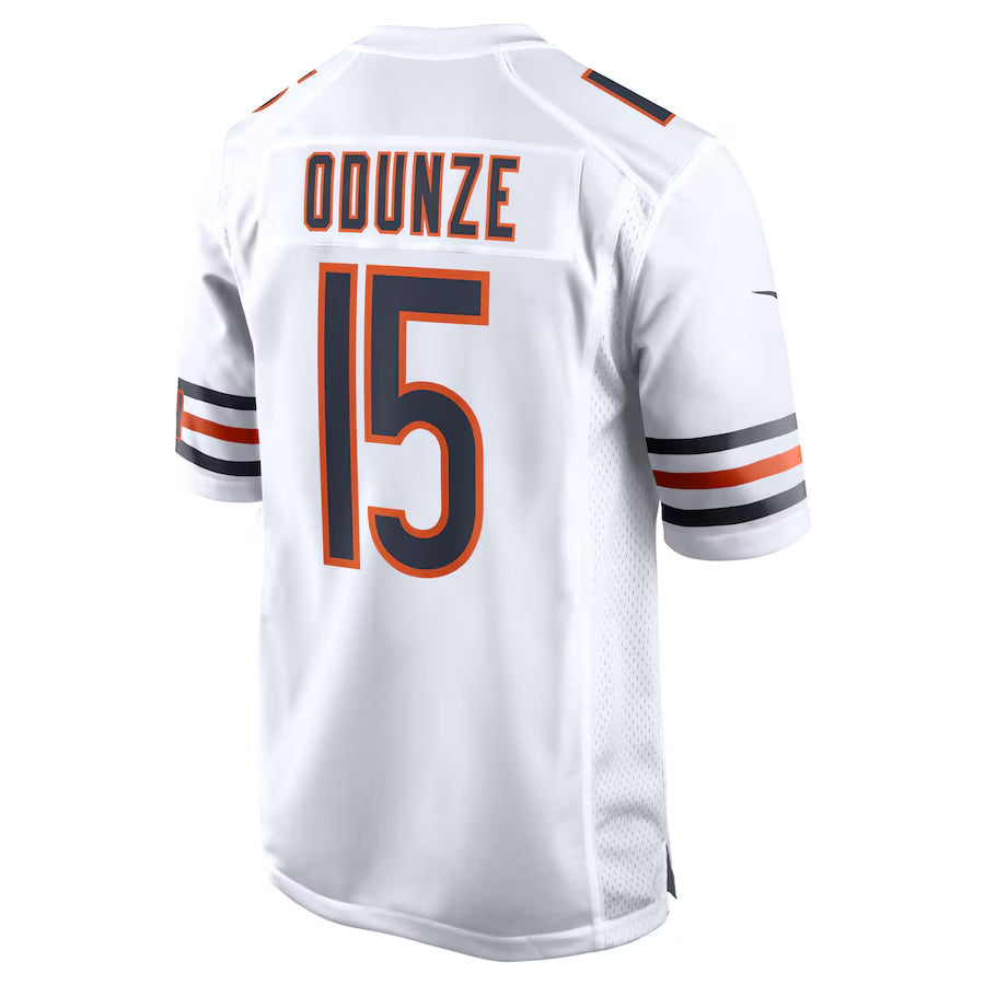 Punc C.Bears #15 Rome Odunze Player White Home Game Stitched Jerseys