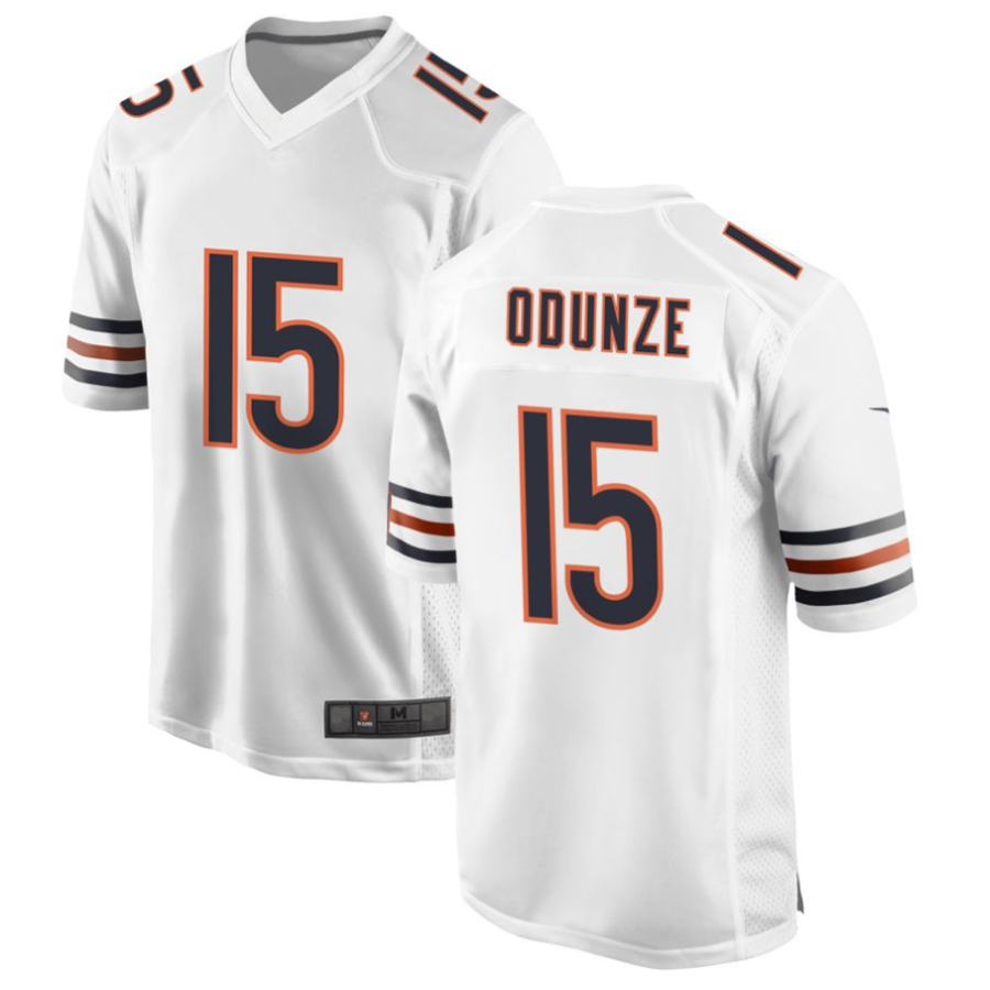 Punc C.Bears #15 Rome Odunze White Player Game Stitched Jerseys