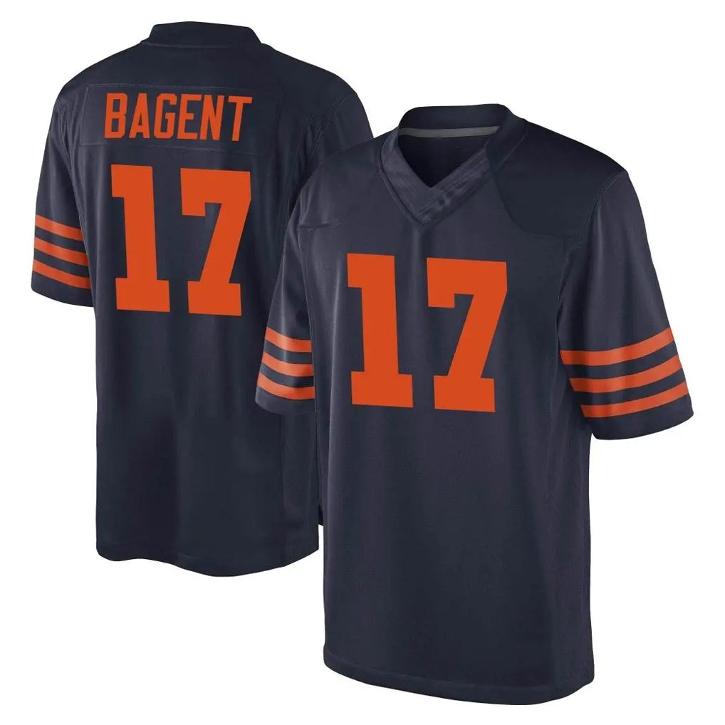 Punc C.Bears #17 Tyson Bagent Player Navy Blue Alternate Game Stitched Jerseys