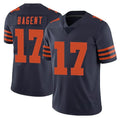 Punc C.Bears #17 Tyson Bagent Player Navy Blue Alternate Vapor Untouchable Limited Stitched Jerseys