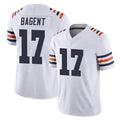Punc C.Bears #17 Tyson Bagent Player White Classic Vapor Limited Home Game Stitched Jerseys
