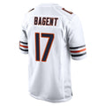 Punc C.Bears #17 Tyson Bagent Player White Home Game Stitched Jerseys