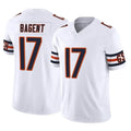 Punc C.Bears #17 Tyson Bagent Player White Vapor F.U.S.E. Limited Home Game Stitched Jerseys