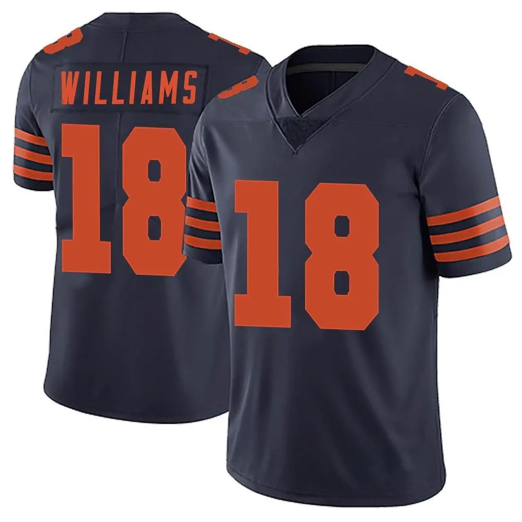Punc C.Bears #18 Caleb Williams Player Navy Blue Alternate Vapor Untouchable Limited Stitched Jerseys