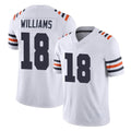 Punc C.Bears #18 Caleb Williams Player White Classic Vapor Limited Home Game Stitched Jerseys