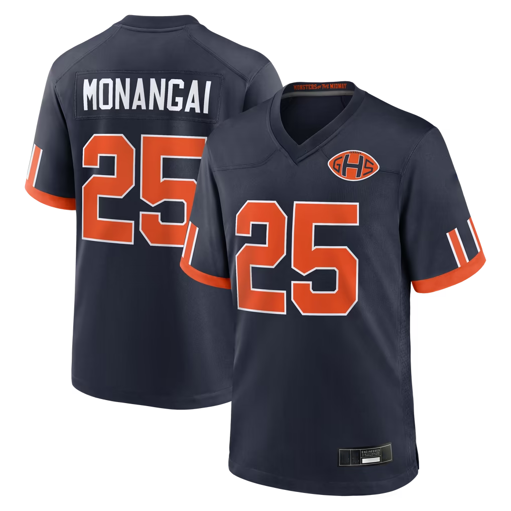 Punc C.Bears #25 Kyle Monangai Navy 2026 Rivalries Collection Game Stitched Jerseys