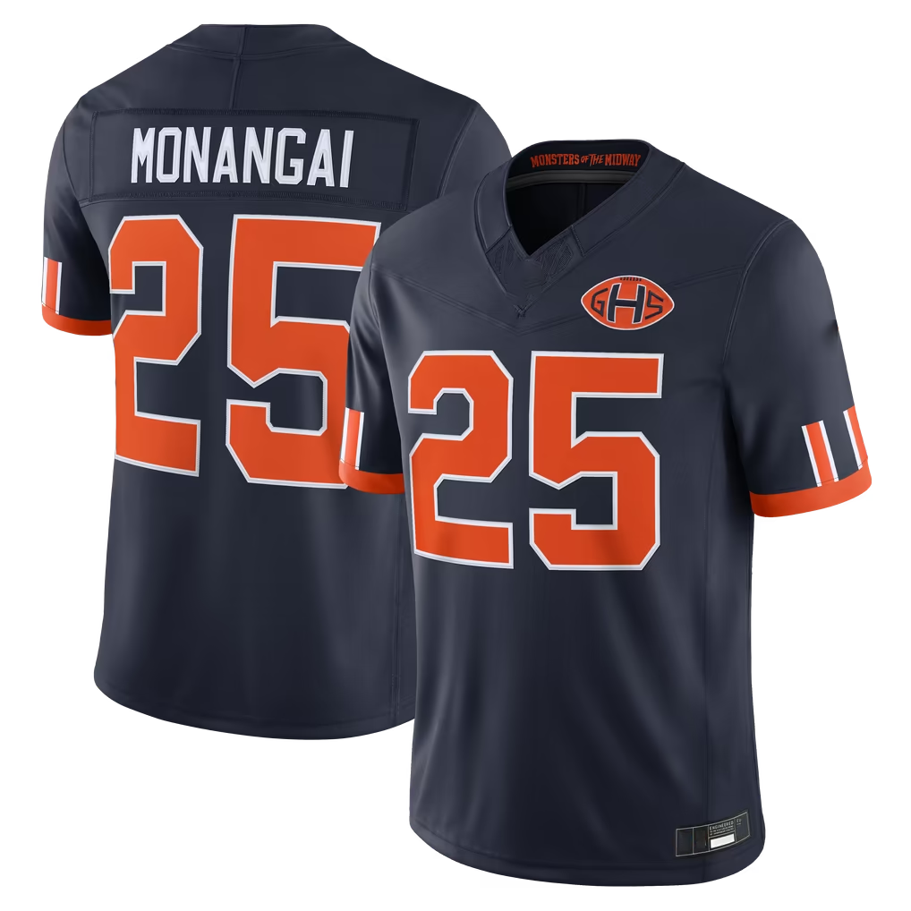 Punc C.Bears #25 Kyle Monangai Navy 2026 Rivalries Collection Stitched Limited Stitched Jerseys