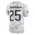 Punc C.Bears #25 Kyle Monangai Player Arctic Camo Salute to Service Limited Stitched Jerseys