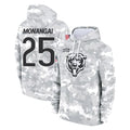 Punc C.Bears #25 Kyle Monangai Player Arctic Camo Salute to Service Pullover Hoodies Limited Stitched Jerseys
