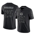 Punc C.Bears #25 Kyle Monangai Player Black REFLECTIVE Limited Game Stitched Jerseys