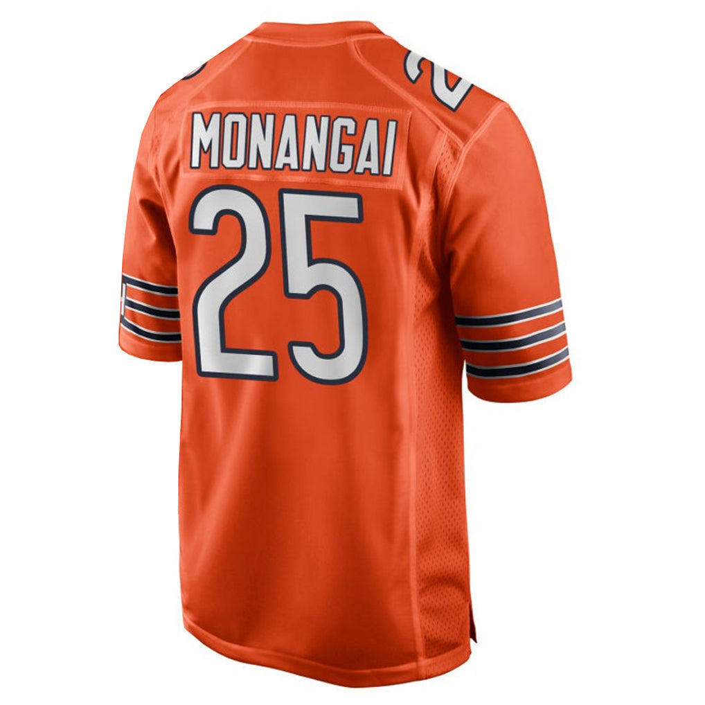 Punc C.Bears #25 Kyle Monangai Player Orange Home Game Stitched Jerseys