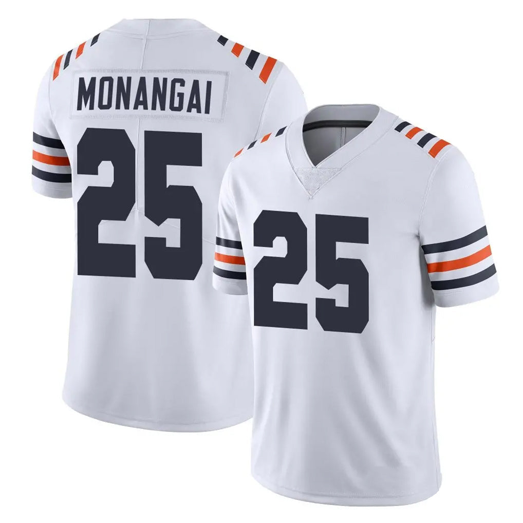 Punc C.Bears #25 Kyle Monangai Player White Classic Vapor Limited Home Game Stitched Jerseys