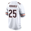 Punc C.Bears #25 Kyle Monangai Player White Home Game Stitched Jerseys