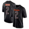 Punc C.Bears #2 D.J. Moore Player Black Carbon Fashion Stitched Jerseys