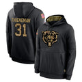 Punc C.Bears #31 Dillon Thieneman Player Black Salute to Service Pullover Hoodies Limited Stitched Jerseys