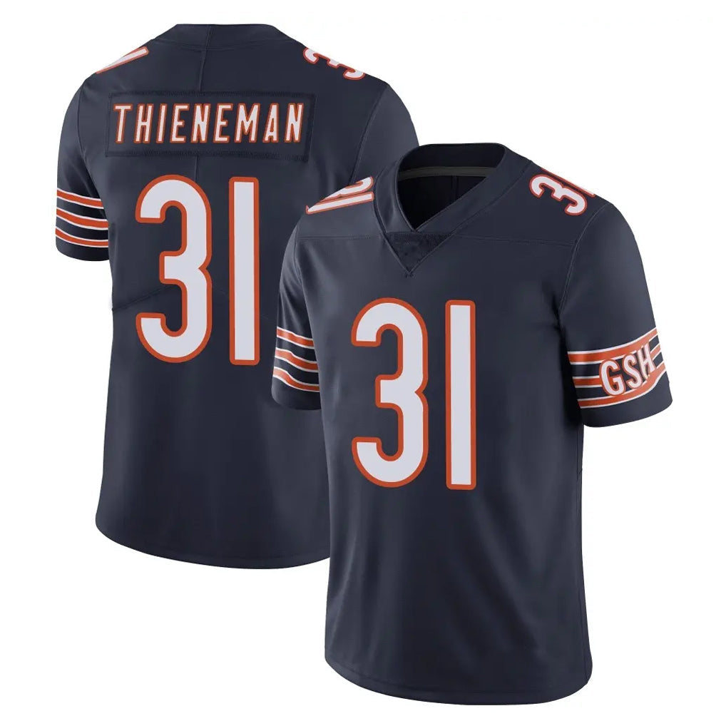 Punc C.Bears #31 Dillon Thieneman Player Navy Vapor Untouchable Limited Home Game Stitched Jerseys
