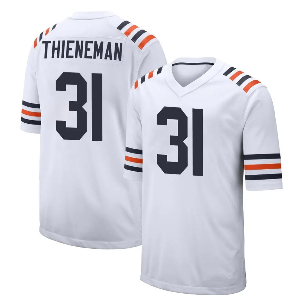 Punc C.Bears #31 Dillon Thieneman Player White Classic Home Game Stitched Jerseys