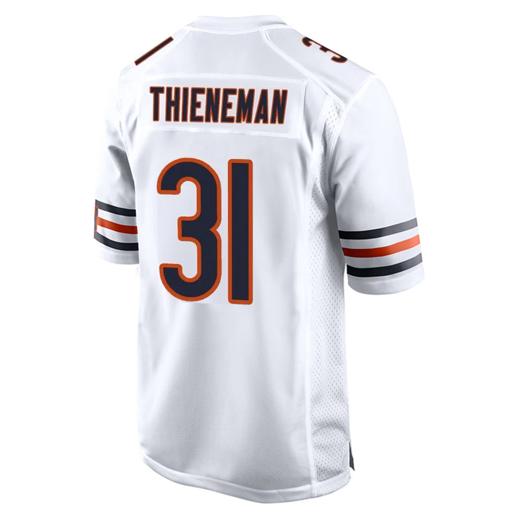 Punc C.Bears #31 Dillon Thieneman Player White Home Game Stitched Jerseys