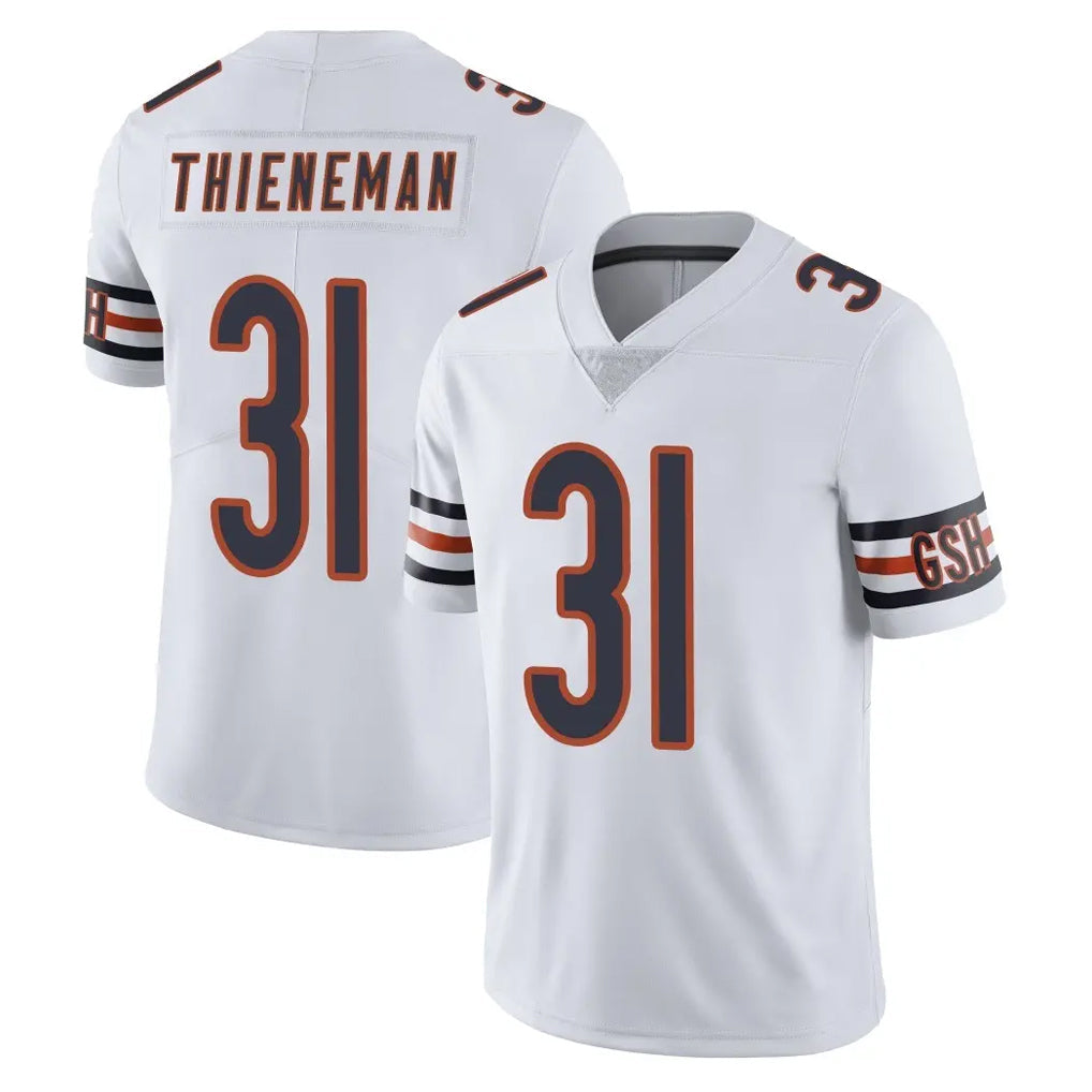 Punc C.Bears #31 Dillon Thieneman Player White Vapor Untouchable Limited Home Game Stitched Jerseys
