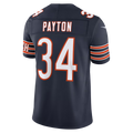 Punc C.Bears #34 Walter Payton Navy Vapor F.U.S.E. Stitched Retired Limited Stitched Jerseys