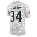 Punc C.Bears #34 Walter Payton Player Arctic Camo Salute to Service Limited Stitched Jerseys