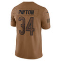 Punc C.Bears #34 Walter Payton Player Brown Salute To Service Limited Stitched Jerseys