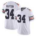 Punc C.Bears #34 Walter Payton Player White Classic Vapor Limited Home Game Stitched Jerseys
