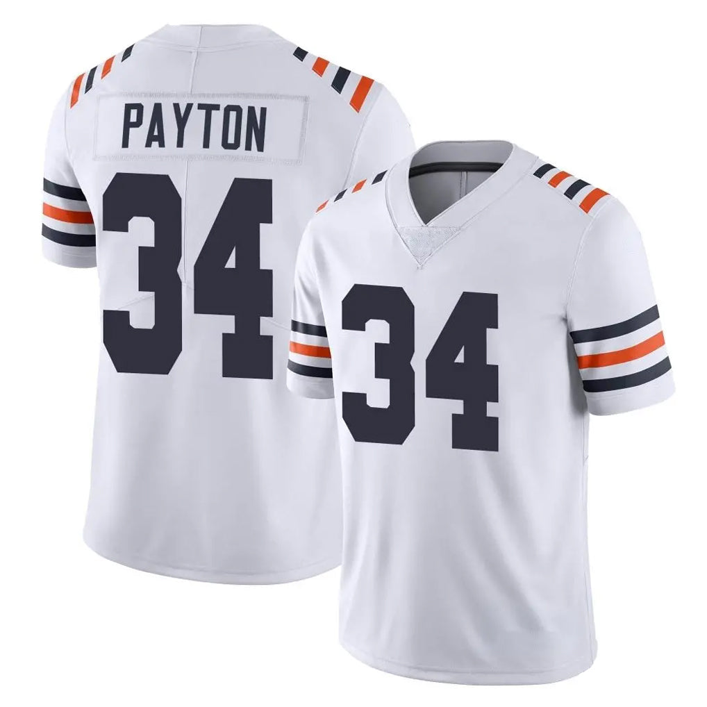 Punc C.Bears #34 Walter Payton Player White Classic Vapor Limited Home Game Stitched Jerseys