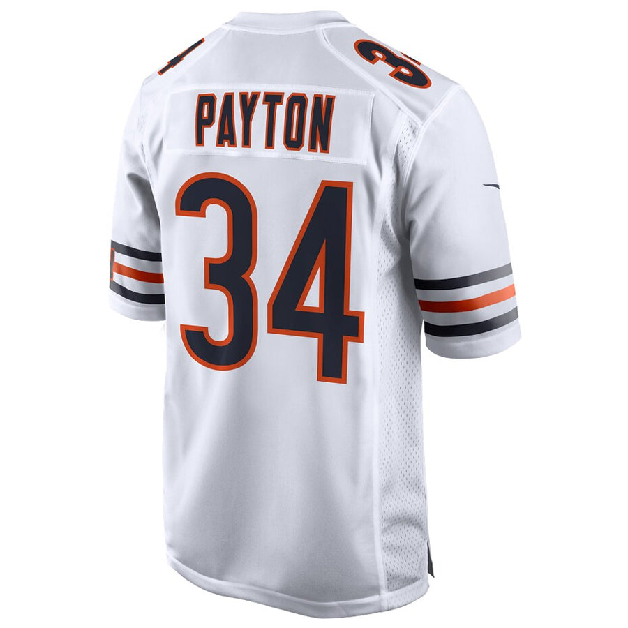 Punc C.Bears #34 Walter Payton Player White Home Game Stitched Jerseys