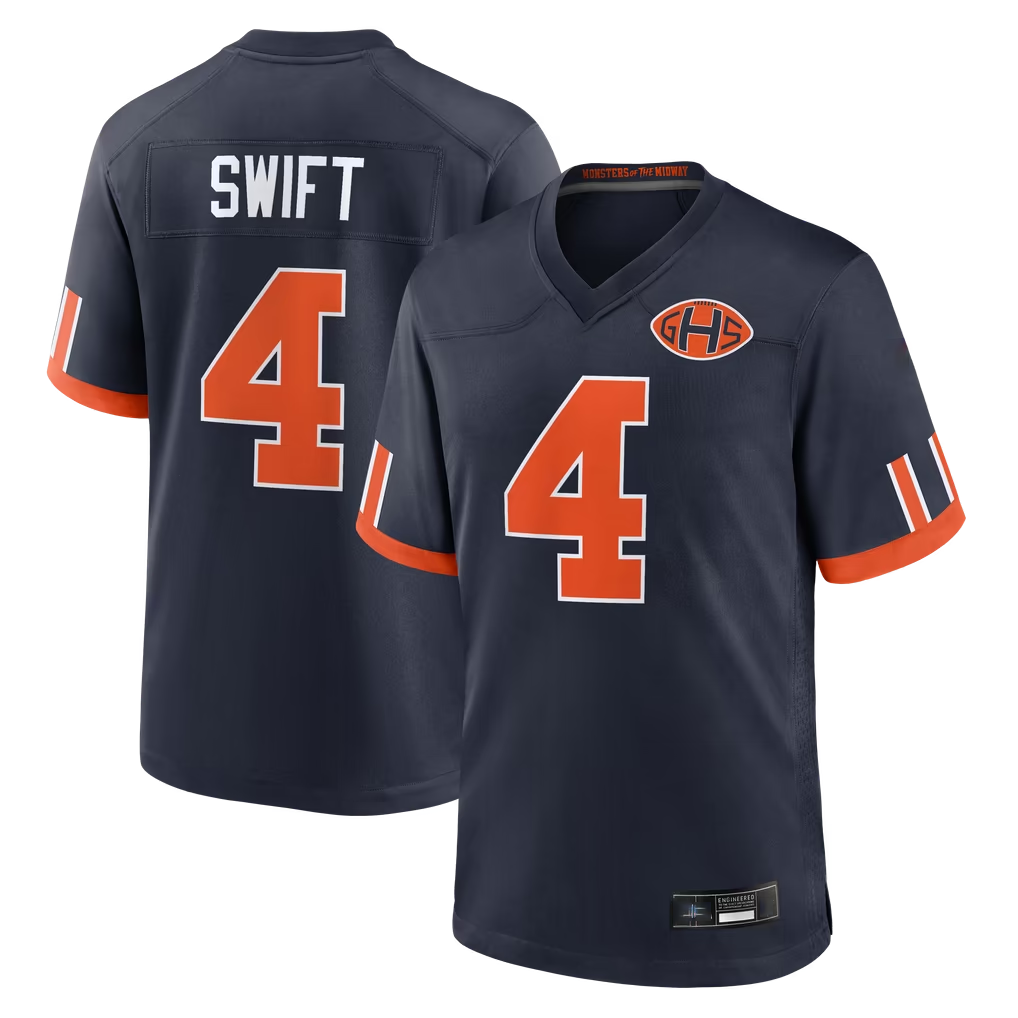 Punc C.Bears #4 D'Andre Swift Navy 2026 Rivalries Collection Game Stitched Jerseys
