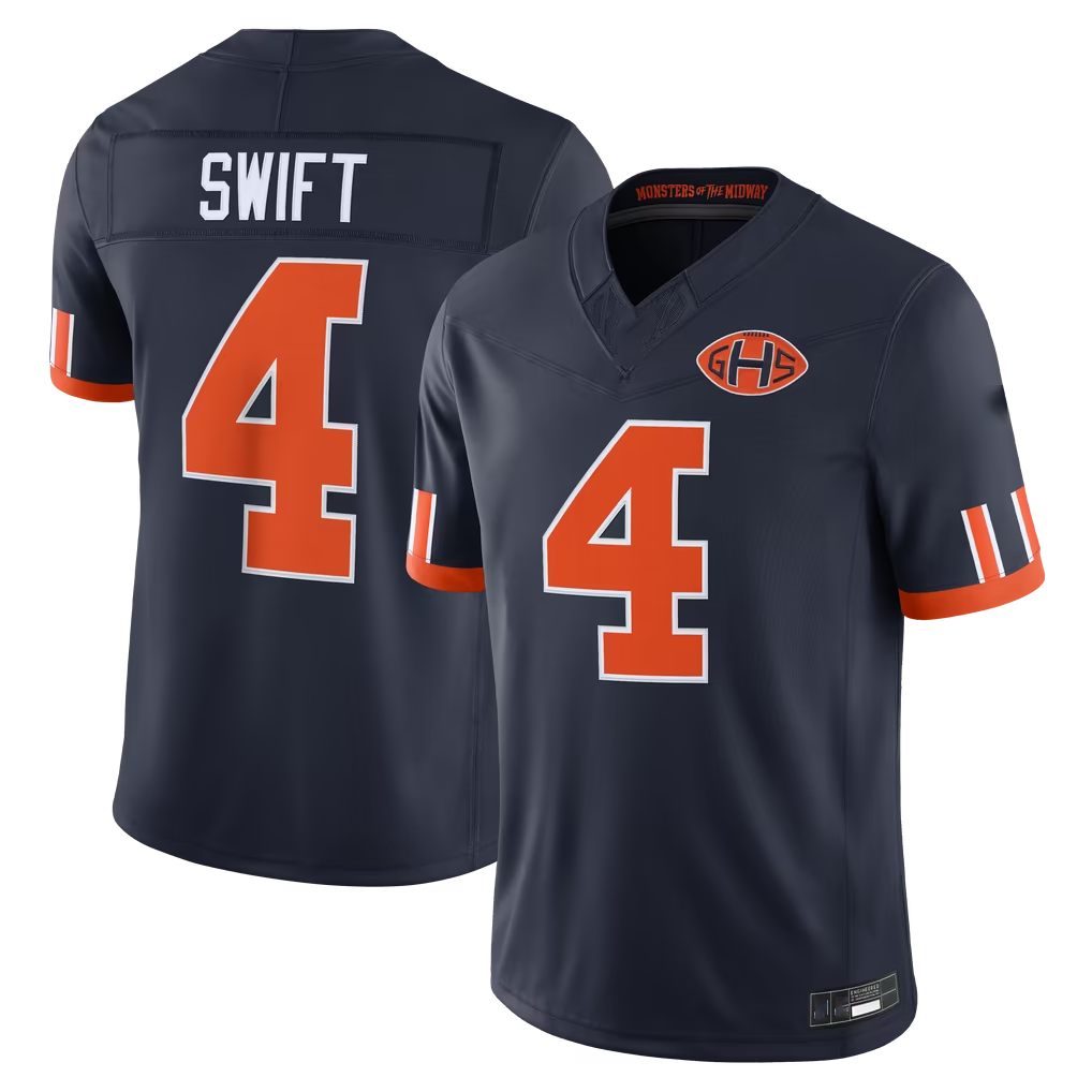 Punc C.Bears #4 D'Andre Swift Navy 2026 Rivalries Collection Limited Stitched Jerseys